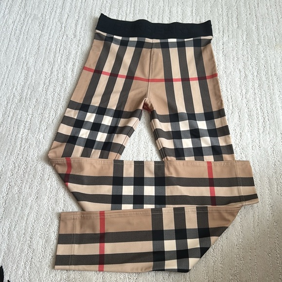 Burberry Girls Check Gina Leggings elastic waist great condition Youth Size 12 - Picture 8 of 16